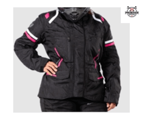 CHAQUETA ALFA STAR TOURING ELA NEG-ROSA
