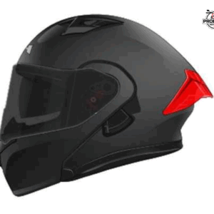 CASCO ICH 3120 NEGRO MATE SPOILER ROJO