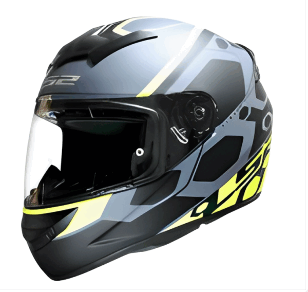 CASCO LS2 INTEGRAL FF352 ROOKIE MEIN MATT BLACK NEON YELLOW