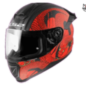 CASCO LS2 INTEGRAL FF802 FLASH II SERPENT MATT BLACK RED