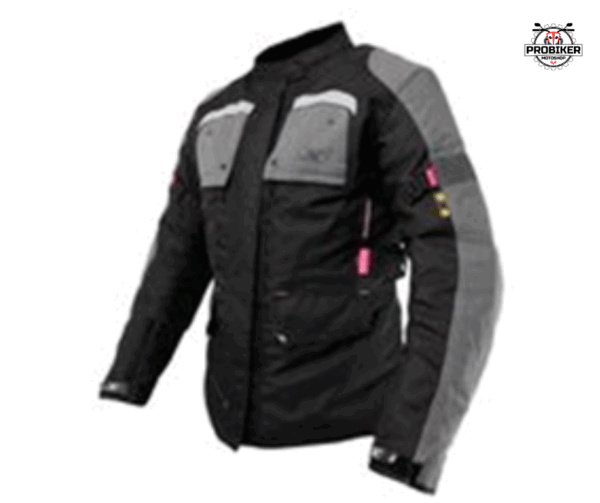 CHAQUETA DUAL ¾ MALAGA MUJER IMP NEGRO/GRIS/PURPURA CM 07 MOXAL