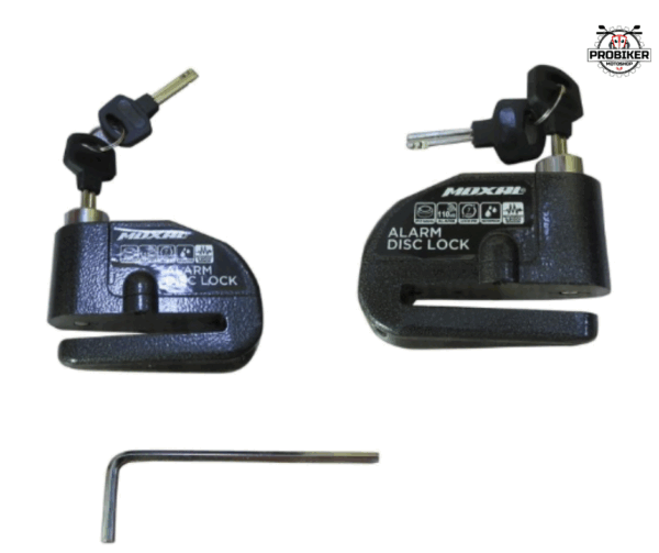 CANDADO DE SEGURIDAD MOXAL PARA DISCO CON ALARMA 4.5V