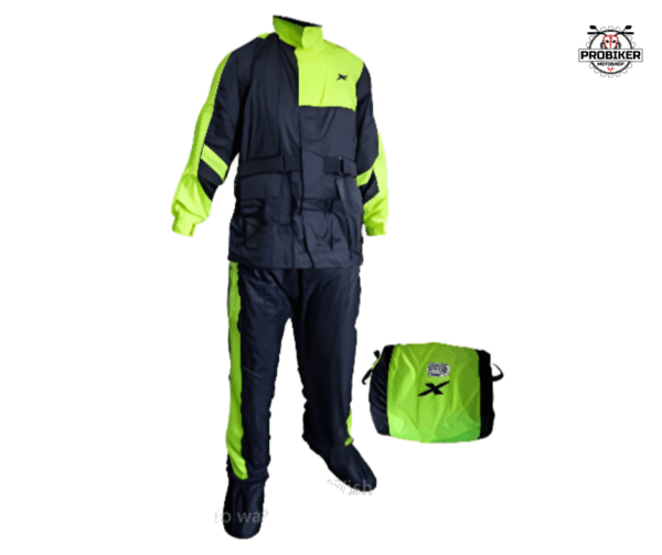 IMPERMEABLE NEG/VERDE MOXAL