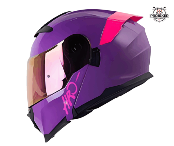 CASCO HRO ABATIBLE 3440DV SOLID MORADO ALERON ROSA