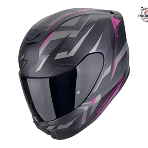 CASCO INTEGRAL EXO-391 AXXO NEGRO/ROSADO MATE