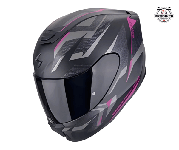CASCO INTEGRAL EXO-391 AXXO NEGRO/ROSADO MATE
