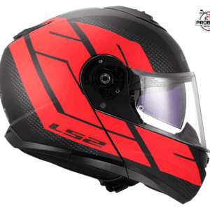 CASCO LS2 ABATIBLE FF908 STROBE II CODE MATT BLACK RED - L