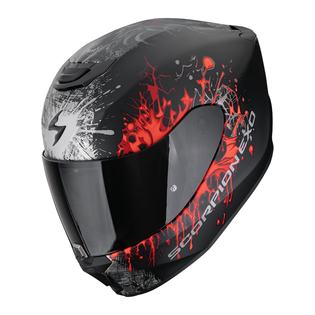 CASCO INTEGRAL SCORPION WOLF NEGRO - EXO-391