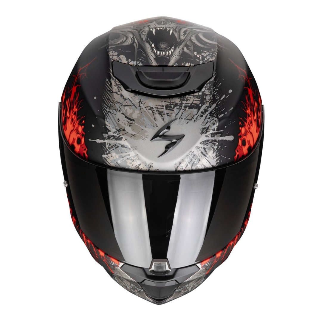 CASCO INTEGRAL SCORPION WOLF NEGRO - EXO-391 - Imagen 2