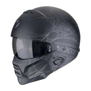 CASCO MODULAR SCORPION COMBAT II SPIDERWEB NEGRO/GRIS