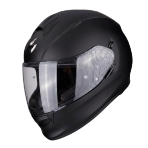 CASCO INTEGRAL ECE SOLID NEGRO/NEGRO - EXO-491 - SCORPION EXO