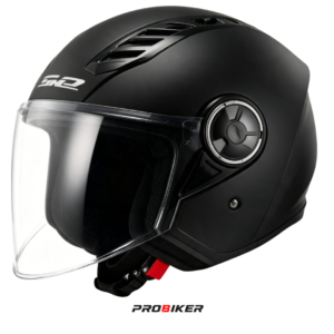 AIRFLOW II - LS2 SOLID MATT BLACK (TINTED VISOR ON HELMET)
