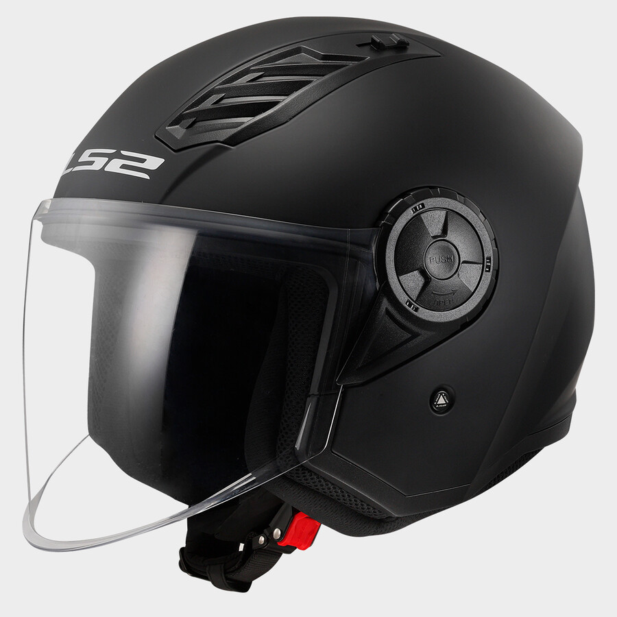 AIRFLOW II - LS2, SOLID MATT BLACK (TINTED VISOR ON HELMET)
