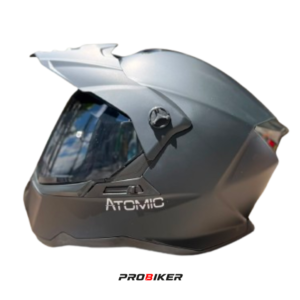 CASCO ATOMIC DOBLE PROPÓSITO AT-159 SOLID  MATT BLACK VISOR SM