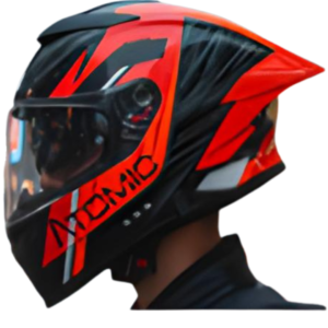 CASCO ATOMIC INTEGRAL AT-588 STORM GLOSS RED BLACK VISOR SM
